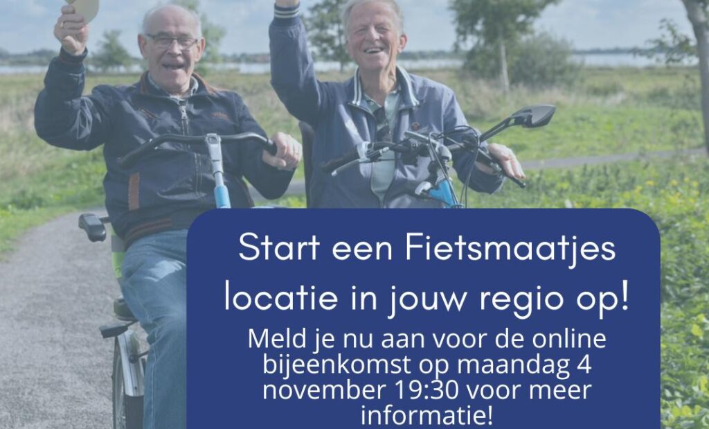 Start jouw eigen Fietsmaatjes locatie in jouw regio!